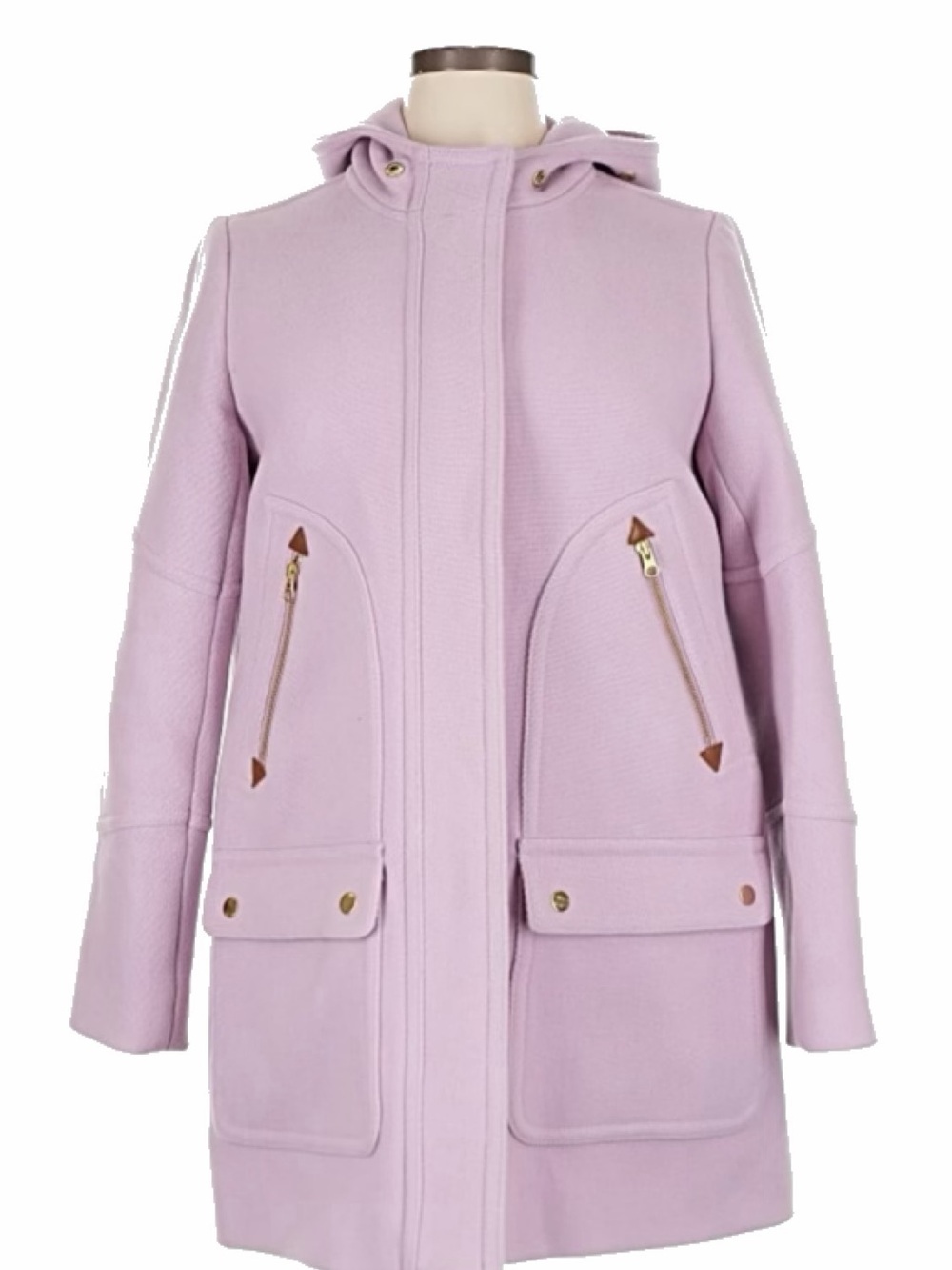 J. Crew Lilac Italian Stadium Cloth Nello Gori Coat